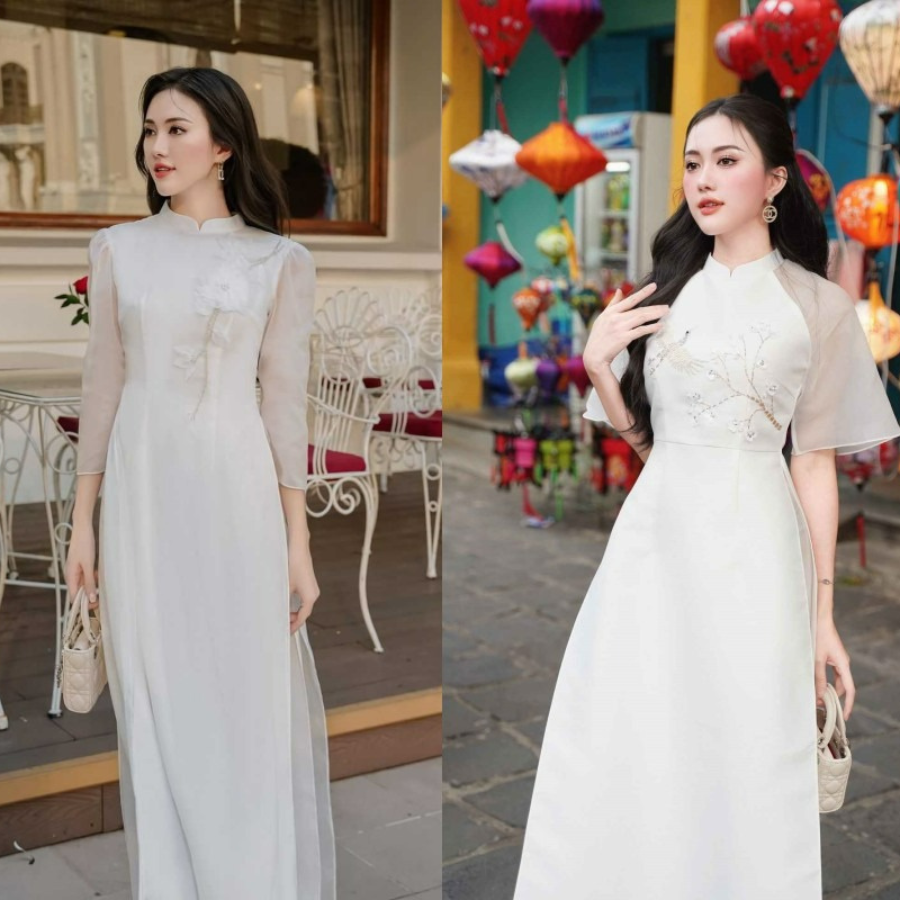 Các mẫu áo dài Tết 2025 hot trend được yêu thích nhất